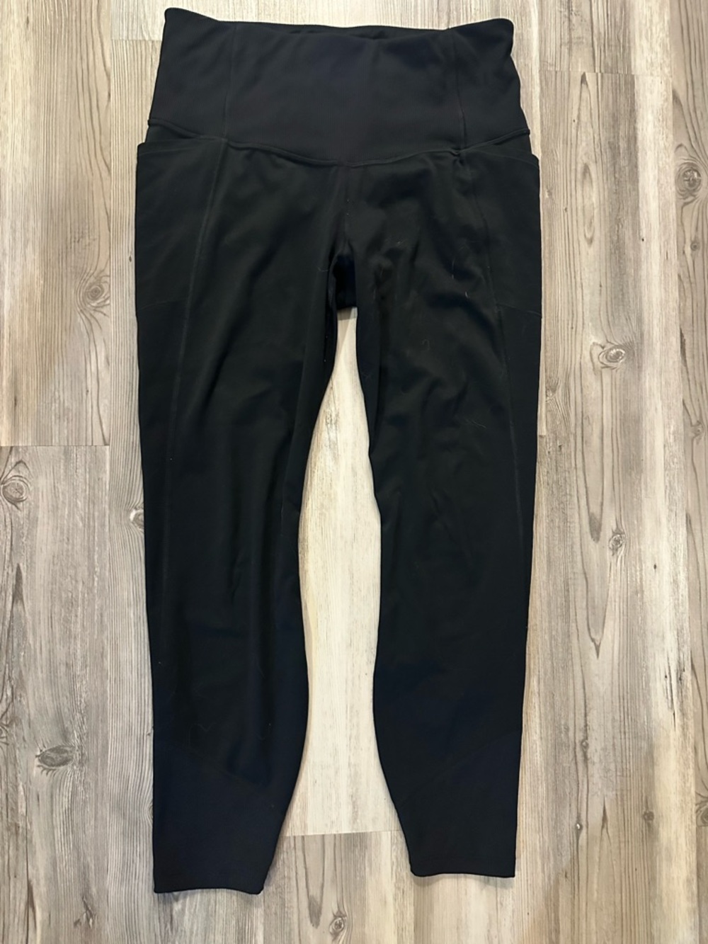 All in Motion Women’s XL Black High Rise Leggings Side Pockets